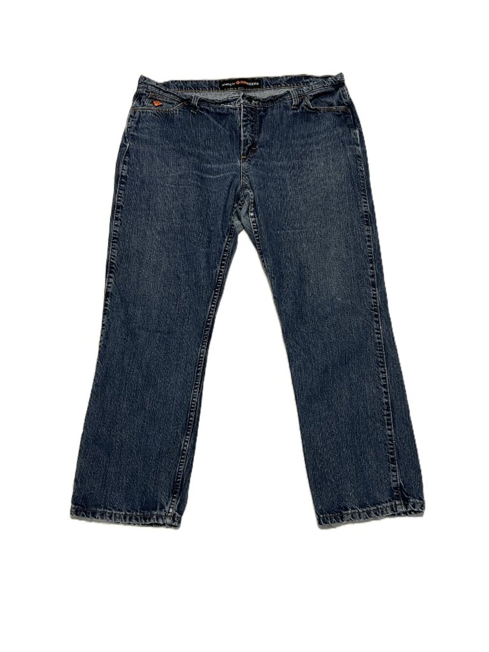 Western Workwear Wrangler FR Blue Denim Jeans #FRW10DD Women's size 17x30